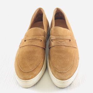 Seychelles Tan Suede Slip-on.